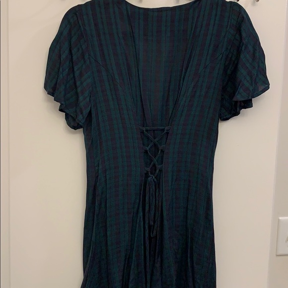 Green and Navy plaid dress • BP. • Nordstrom - Picture 3 of 3